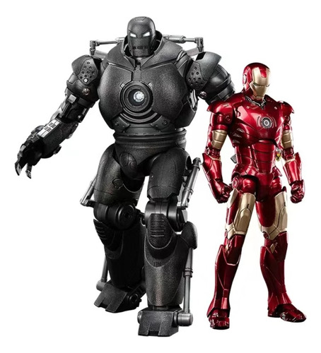 Iron-man Mk 3 Y Iron-monger Luz Figura Accion Coleccionable