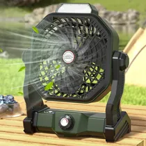 Comprar Ventilador Portátil Recargable Con Linterna Led Camping