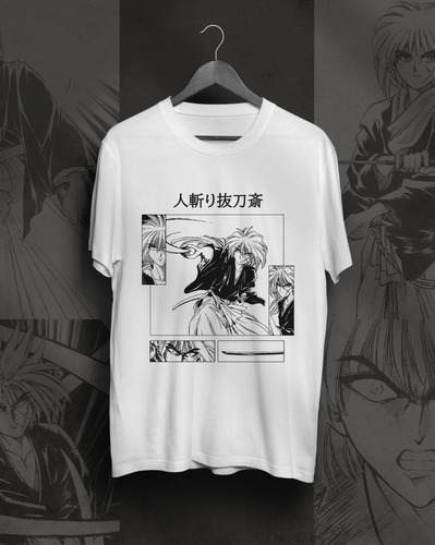 Remera Himura Rurouni Kenshin Blanca Gastovic Anime Store