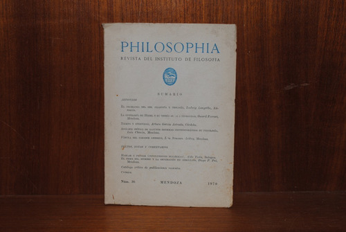 Philosophia, Revista Del Instituto De Filosofía Número 36