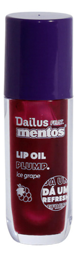 Lip Oil Plump - Dailus Feat. Mentos 4ml Acabamento Brilhante Cor Ice Grape