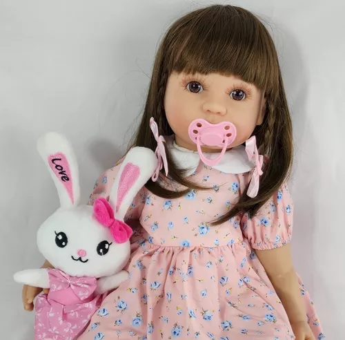 BONECA REBORN REALISTA 60 CM - Comprar em Tatuka