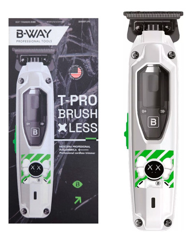 B-way T Pro Brushless Trimmer Patillera Inalámbrica Barbería