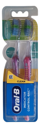 Cepillo De Dientes Oral-b Indicator Control Bac Suave 2pzas