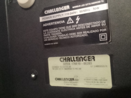 Tv Challenger Smartv Wifi 32 Pantalla Rota Para Rep. O Repar