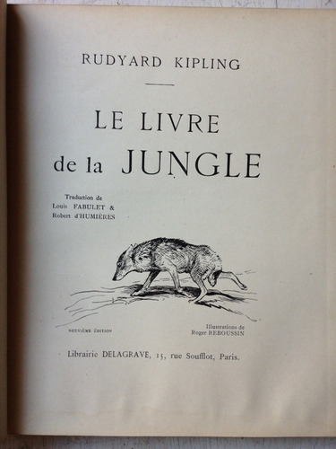 Le Livre De La Jungle - Le Second Livre De La Jungle 2 Tomos