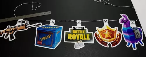 Banderin Figuras Deco Fortnite