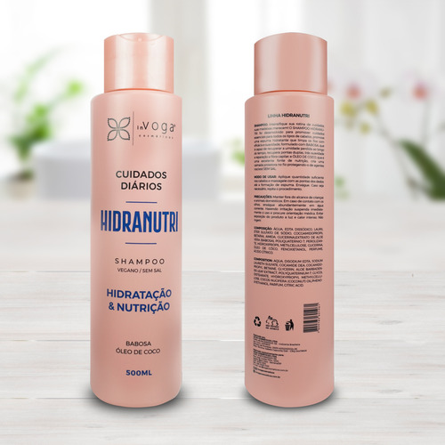 Shampoo Hidranutri 500ml - Hidratação E Nutrição Capilar