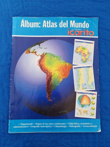 Álbum: Atlas Del Mundo Icarito, Con Laminas