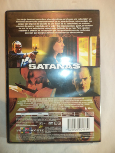Dvd. Satanás. Damián Alcázar (Usado)