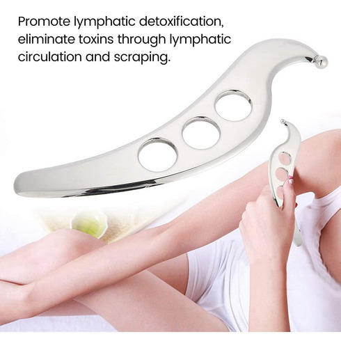 Herramienta Masajeadora De Acero Inoxidable Gua Sha Guasha P
