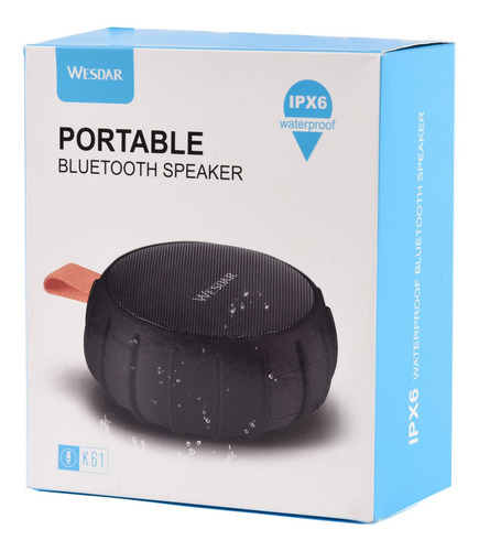 Parlante Portatil Bluetooth Wesdar K61 Outdoor Waterproof