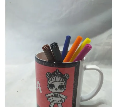 34 Tazas Plasticas Para Pintar + 6 Fibras Dia Niño Souvenir