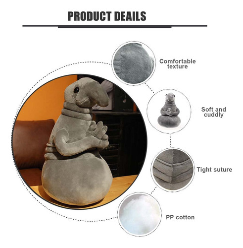 Peluche Vercico Zhdun Meme Tubby Gray Blob De 20 Cm De Altur