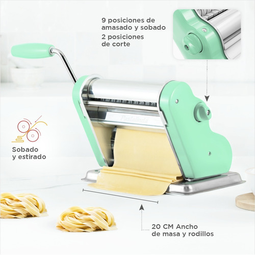 Imagen 5 de 10 de Pastalinda Máquina Clásica 200 Verde Pastel