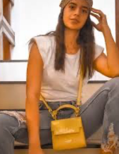 Cartera Lázaro Mini Bag Verde Lisa Plateado Verde (Usado)