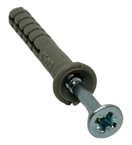 Imagen 2 de 9 de Tarugo Clavo - Tornillo Punta Cruz 6 X 40mm - 100 Unidades