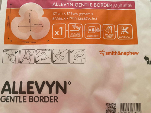 Allevyn Gentle Border Multisite 17.1x17.9cm (5 Piezas)