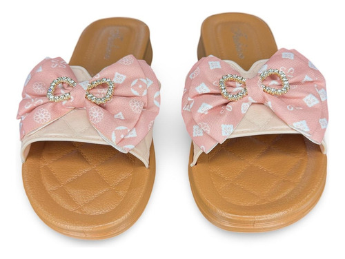 Sandalia Chancla Dama Moño Infinito Huarache Cómodas Mujer