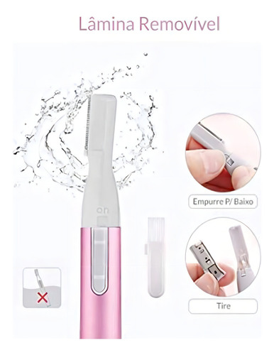 Mini Depilador Elétrico Sobrancelhas Aparador Pêlos Booglee