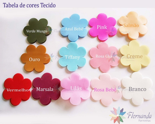 Imagem 10 de 10 de 100 Forminha Doces Finos Flor Tela Tecido Casamento Base 3,5