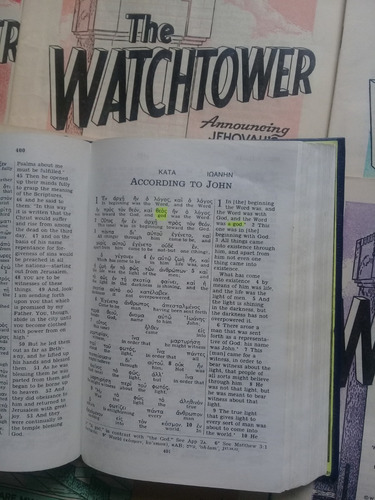 Kingdom Interlineal Greek Scriptures - Watchtower - T Jehova (Usado)