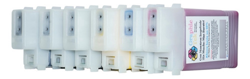 6 Cartucho Rellenable Compatible Canon Pfi102 Prograf Ipf750