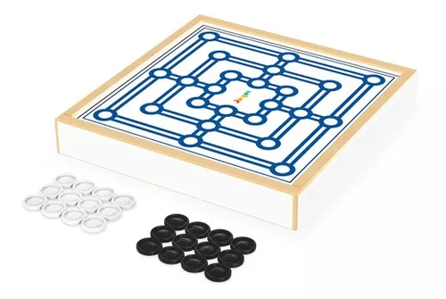 Jogo Dama E Ludo 60-236 - Com Estojo Luxo Em Madeira Mdf