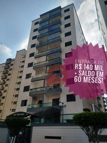 Imagem 1 de 20 de Apartamento Com 2 Dormitórios À Venda, 59 M² Por R$ 250.000 - Ocian - Praia Grande/sp - Ap3402