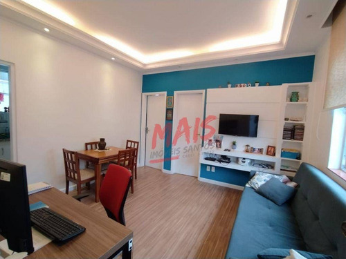 Imagem 1 de 12 de Apartamento Com 2 Dormitórios Amplos - Embaré - Santos/sp - Ap5982