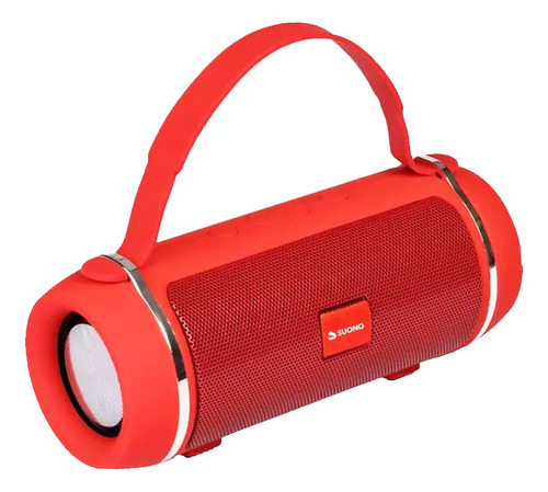 Parlante Portatil Bluetooth Radio Fm Potente Inalambrico Recargable Potenciado Excelente Regalo Color Rojo