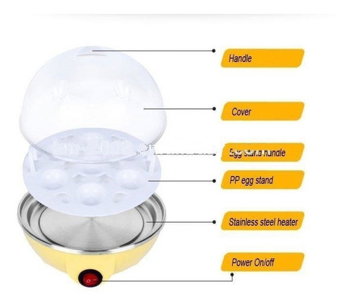 Hervidor De Huevos Freidor Asador Carnes Electric Automatic