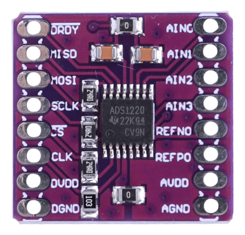 Ads1220 Adc I2c Conve Analógico A Digital De 24 Bits De Bajo