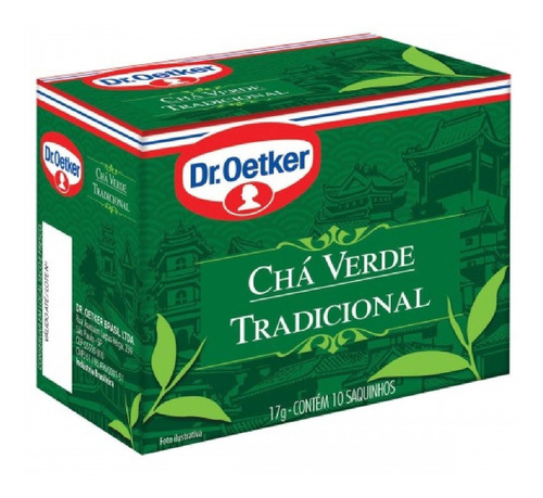 Chá Verde Tradicional Dr. Oetker 10x17g