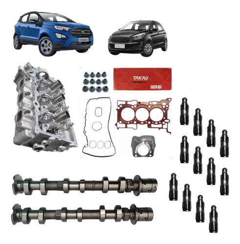 Cabeçote Ecosport Dragon 1.5 12v C/ Eixo Comando De Valvulas