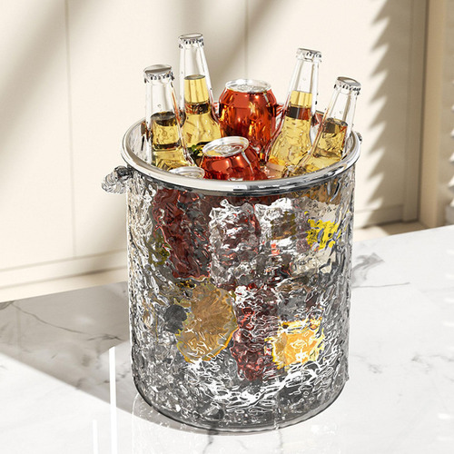 De Bebida De Cubo De Hielo Con Mango, Mantiene De S Gris