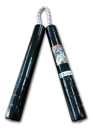 Nunchaku Madera Con Soga Corto Artes Marciales Defensa Perso