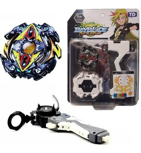 Beyblade Burst  Com Lançador Grip B59 Zillion Zeus