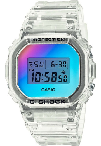 Reloj Casio G Shock Dw 5600srs Transparente Iridiscente