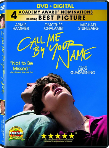 Dvd Call Me By Your Name / Llamame Por Tu Nombre