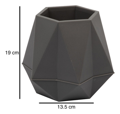 Maceta Macetero Geometrico Minimalista Hogar 19 Cm 3 Pzs