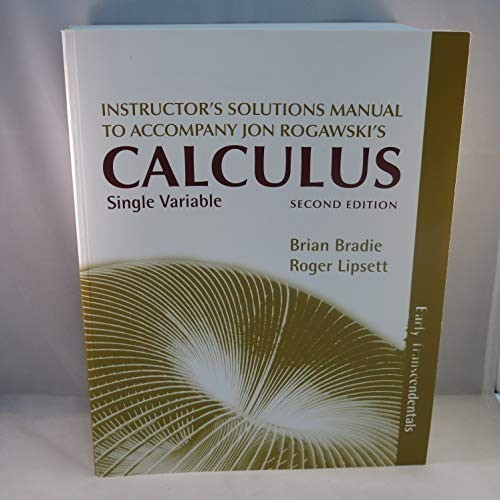 Single Variable Calculus Second Edition Brian Bradie