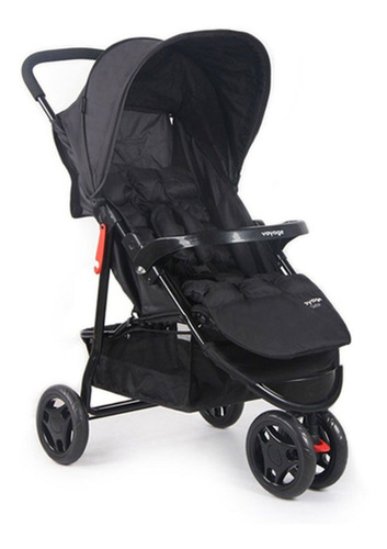 Carrinho Com Bebê Conforto Travel System Delta Voyage Preto