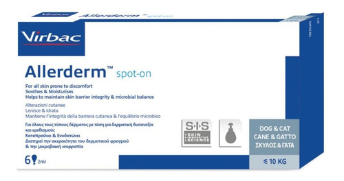 Allerderm Spot On Humectante Perro Y Gato Menos De 10kg