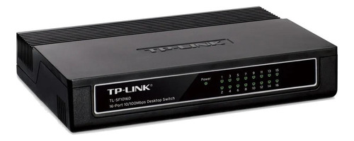 Switch 16 Puertos Tl-sf1016d 10/100 Mbps Tplink Escritorio