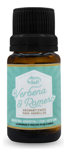 Aero Soft Aromatizante Hornillo X10ml Verbena Y Romero 