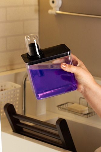 Dispenser Lavanderia Porta Sabão Amaciante 1,3l Paramount