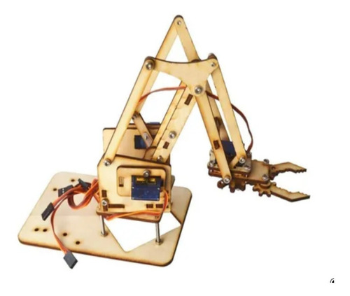 Imagen 3 de 6 de Brazo Robotico 4 Gdl + 4 Servomotores
