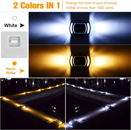 Paquete De 16 Luces Solares Impermeables Para Entrada Exteri
