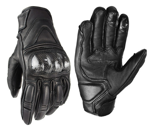 Guantes De Moto Retro, De Piel, Anticaída